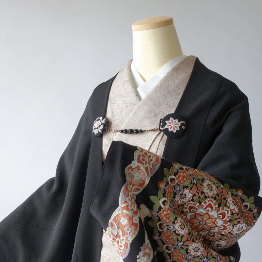 呉県刺繍のモモンガ着物羽織