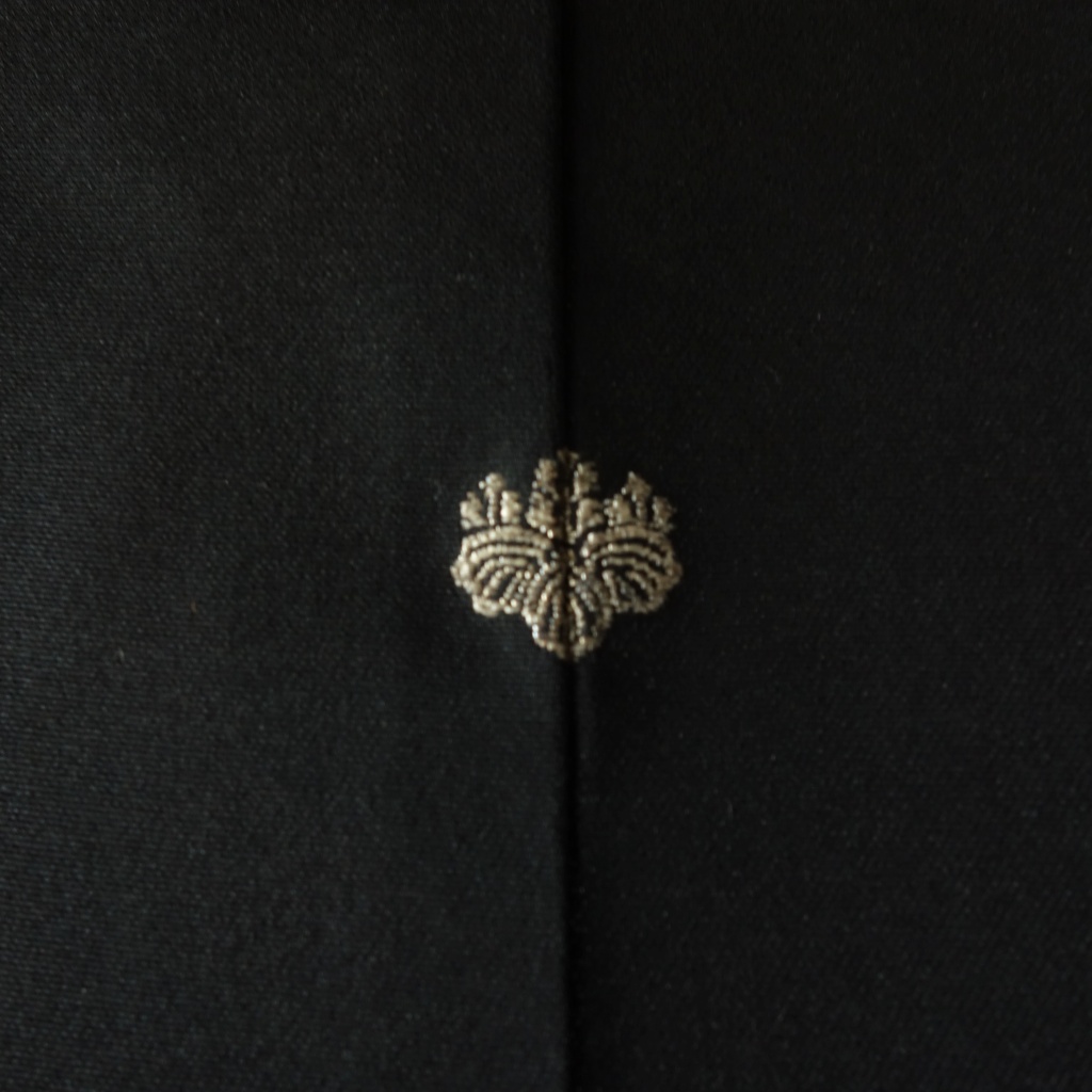 赤い花の未着用絵羽織からのモモンガ着物羽織