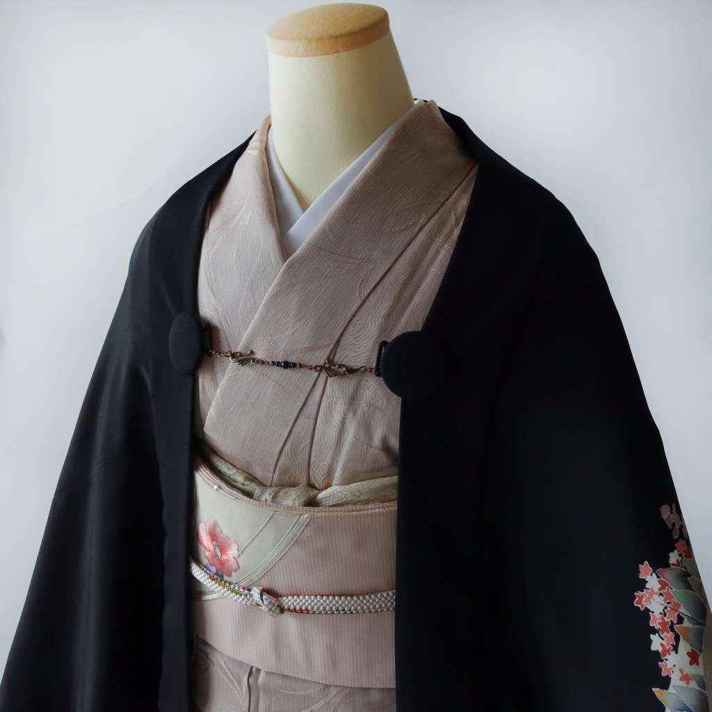 友禅花模様のモモンガKIMONO羽織