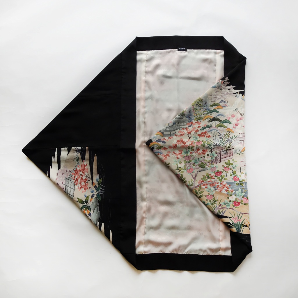 友禅花模様のモモンガKIMONO羽織