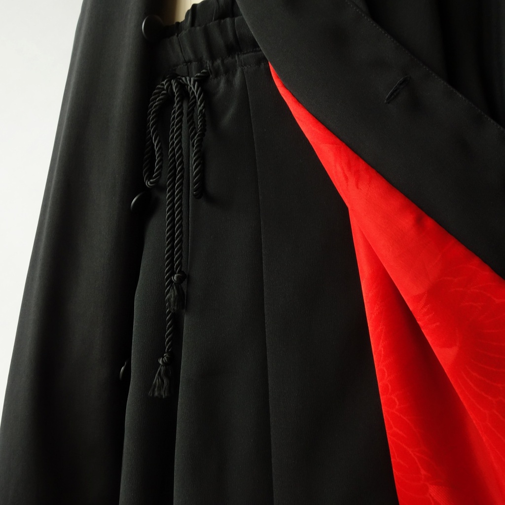 祖母の喪服をリメイク｜アメリカ在住の方からご依頼のワンピースコートと和小物制作