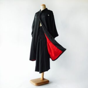 祖母の喪服をリメイク｜アメリカ在住の方からご依頼のワンピースコートと和小物制作