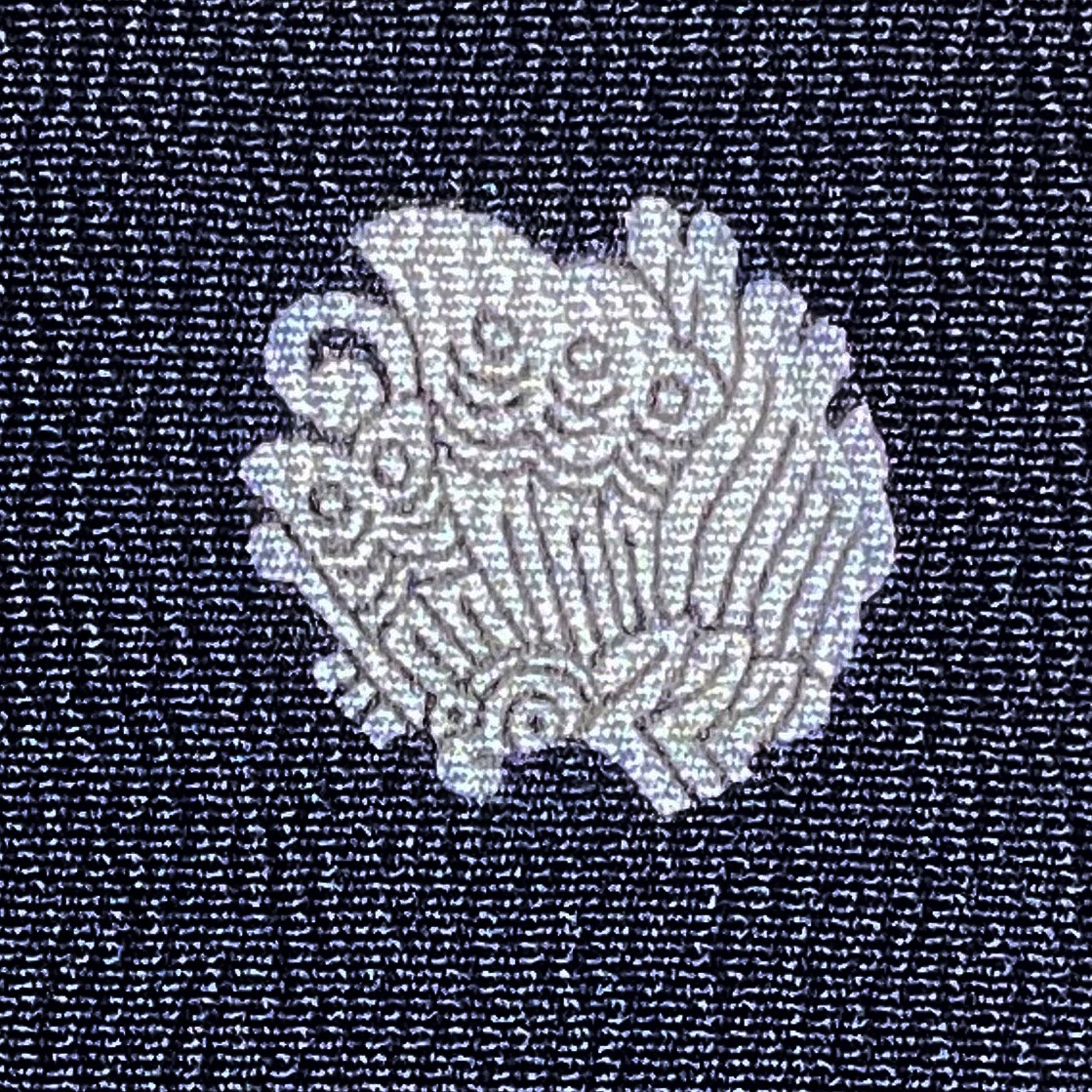 友禅花模様のモモンガKIMONO羽織 揚羽紋