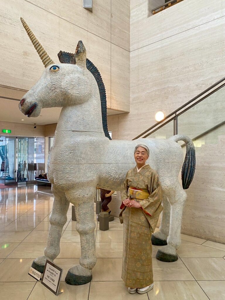 平塚美術館の展示と着物コーディネート